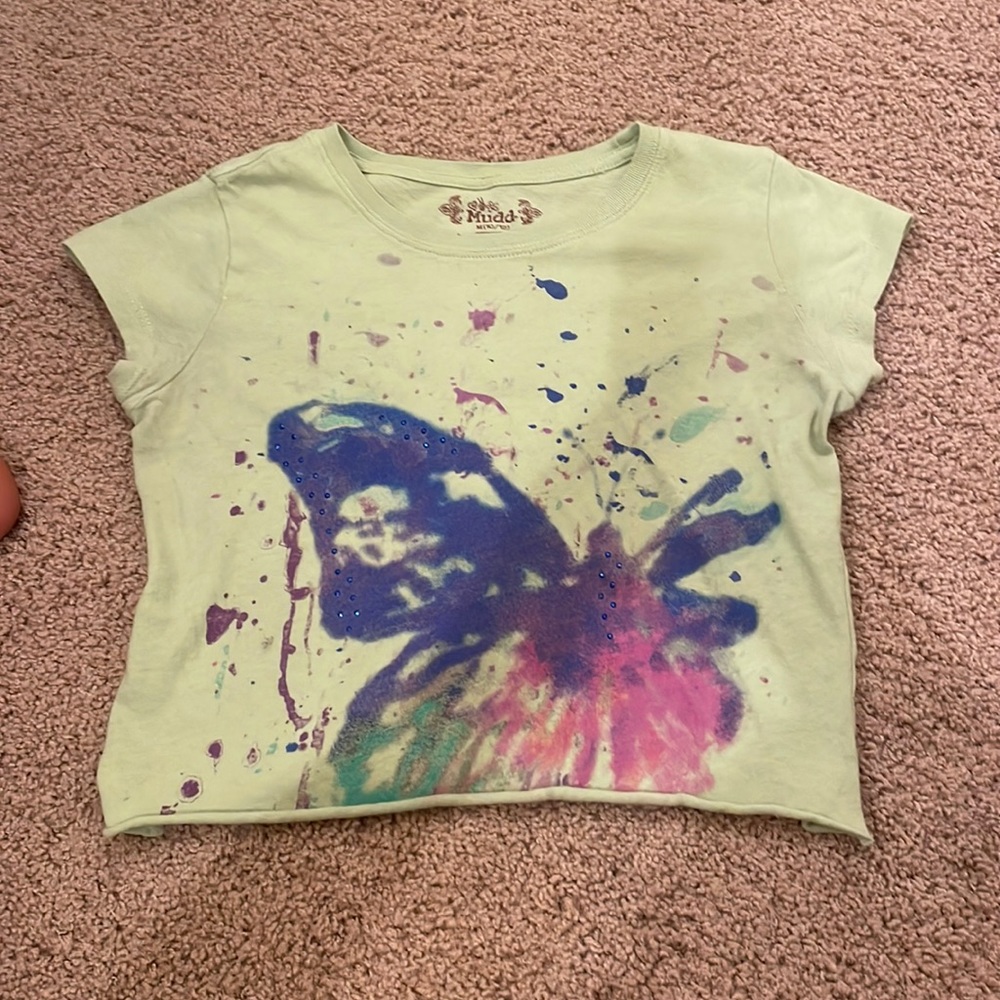 Green baby tee